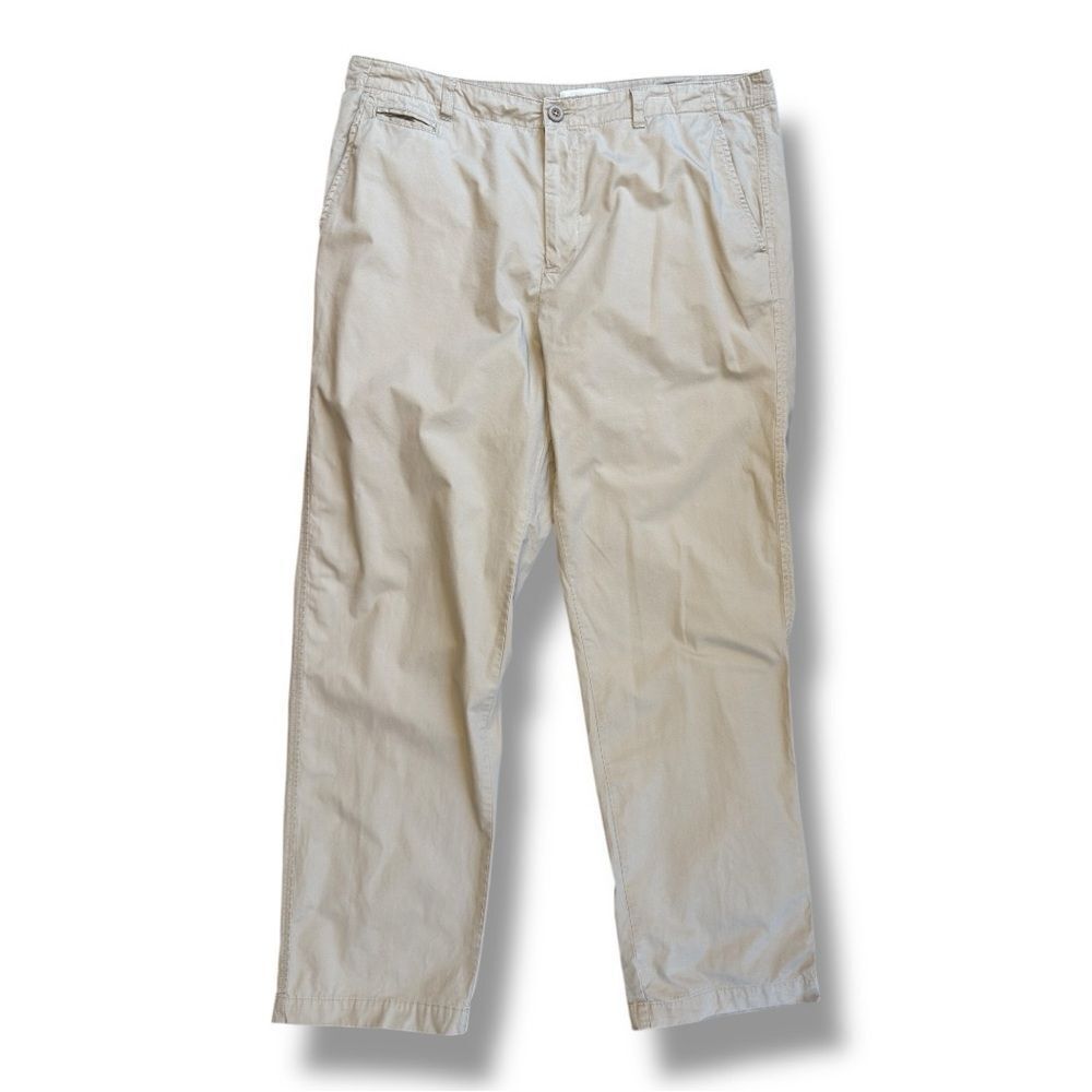 NWOT Calvin Klein Cream Flat Front Chinos Sz 38 x 32